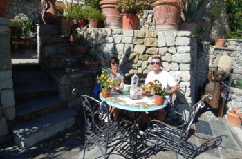 Beim Essen in der Cantina Raustella